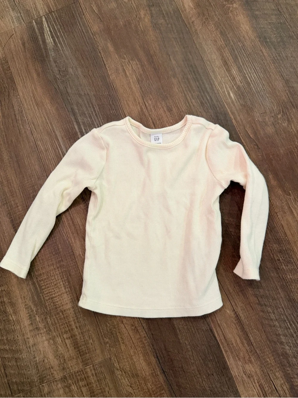 GAP White Long Sleeve Thermal Top
